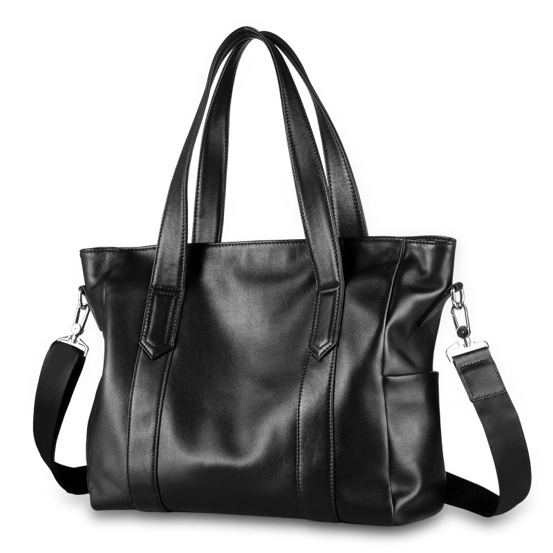 真皮男包单肩包头层软牛皮大包时尚背包休闲斜挎包男士手提包包潮