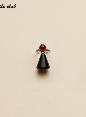 paddleclub跳棋石锥戒指可调节