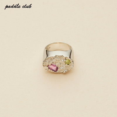 花镶戒指椭圆paddleclub925银