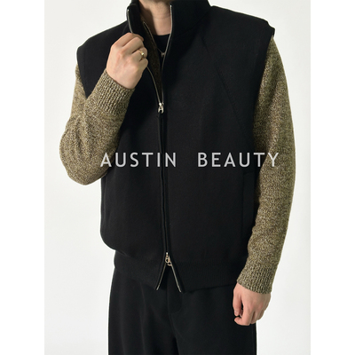 AUSTINBEAUTY【25AW】静奢新贵针织90白鸭绒羽绒马甲