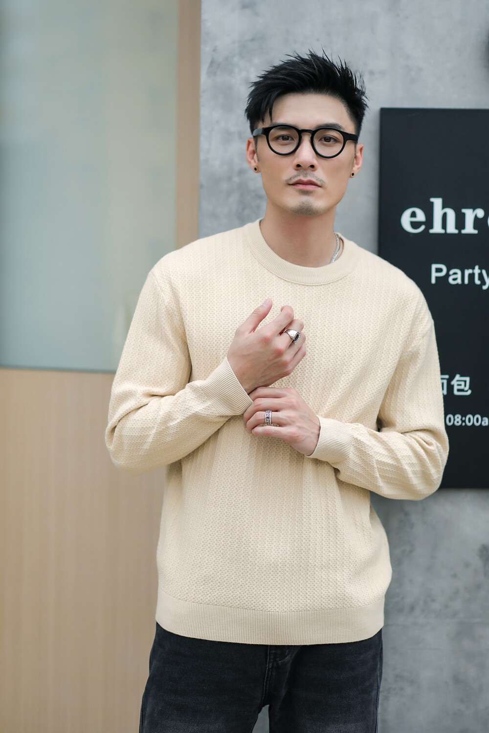 爵克男人2023年冬季新款针织男士时尚简约毛衣长袖套头上衣