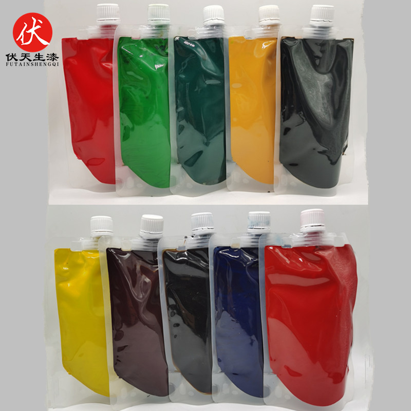 袋装500g精制推光漆伏天生漆漆画材料天然大漆红色推光漆漆器家具