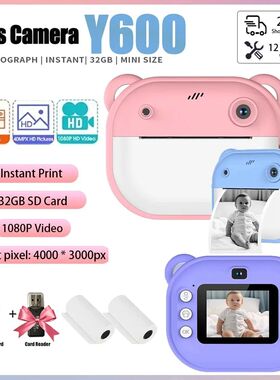 Children Digital Camera Instant Print for Kids Thermal Print