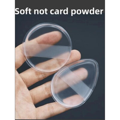 1/2Pcs Silicone Makeup Sponge, Water-Based Crystal Jelly BB