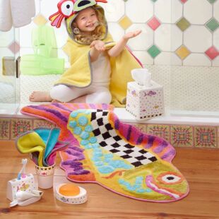 Vikama Creative Bathroom Shaped Imitation Cashmere Carpet Ho