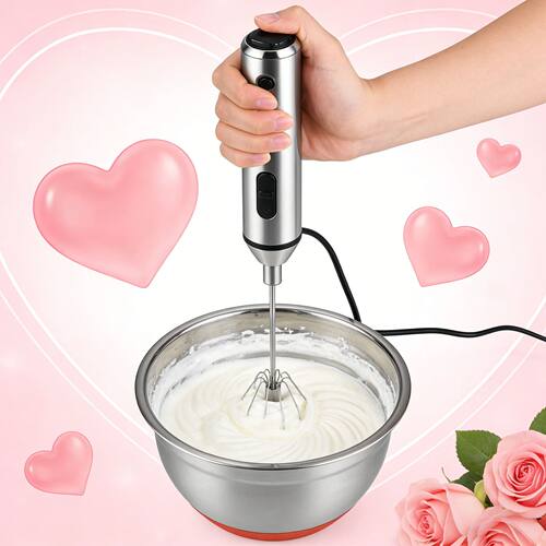 1-Second Mini Whisker, One Press Handheld Milk Frother &Egg