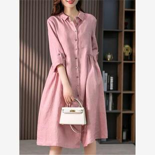 New Dresses for Women 2023 Summer Elegant French Shirt Dress
