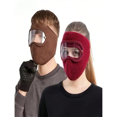 Windproof Hd Goggles and Anti-Fog Mask Set - Winter Warmth a