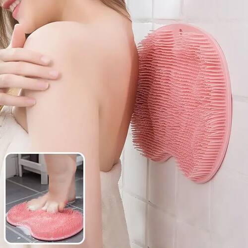Non-Slip Shower Foot Washing Mat - Clean Bath Exfoliating Ma