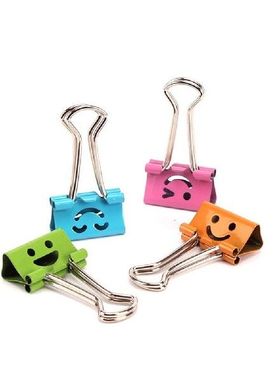 80 Pcs Adhesive Binder Clip Clip-on Paper File Clips