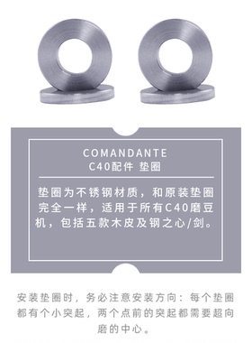 Comandante德国司令官C40手摇磨豆机配件|摇杆&摇杆盖子&垫圈