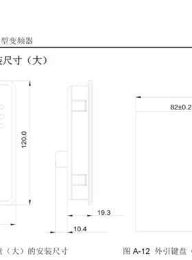 全新兼容英威腾变频器面板CHF100A CHE100 CHV100通用大小面板