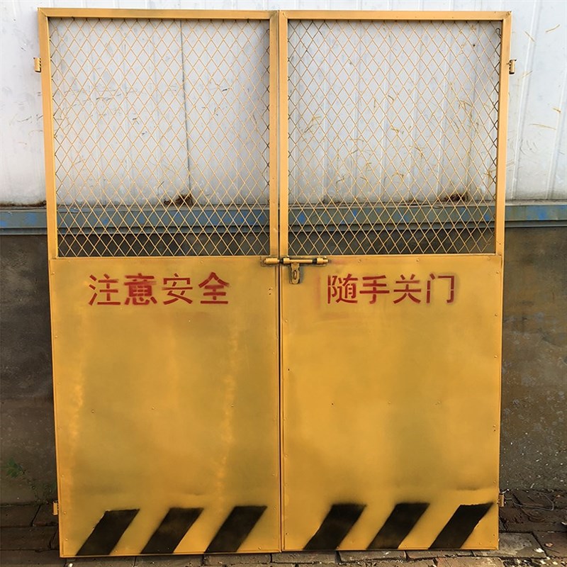 网红电梯防护门安全门建筑工地铁网围栏铁门铁栅栏户外Y建筑
