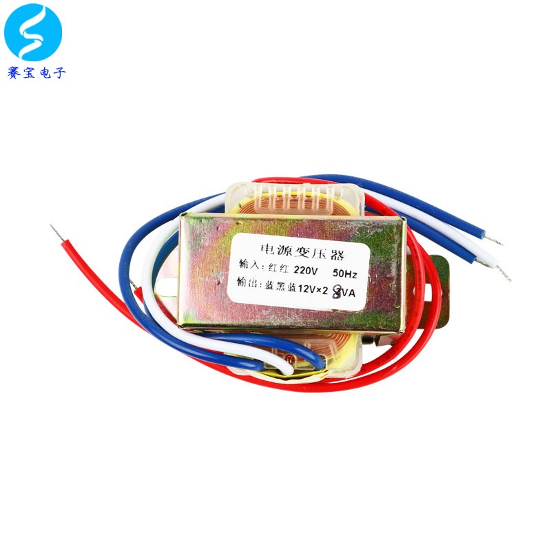 8W 输出双12V变压器输入220V铁芯铜漆包线发热低功放板音调板电源