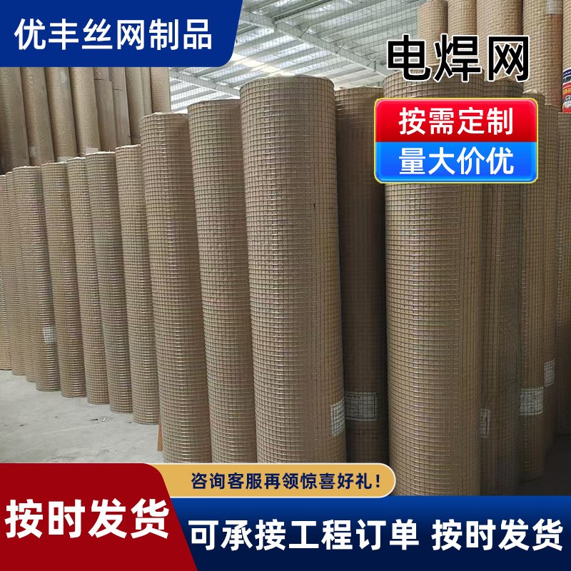 电焊网片内墙挂网防裂粉墙网外墙B保温钢丝网养殖圈地网片现