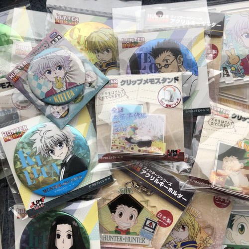 现货 全职猎人JUMP SHOP限定闪吧唧 立牌 亚克力立牌 夹子 挂件