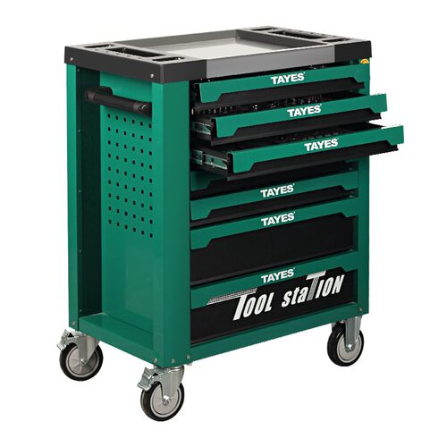 TAYES/台益斯368件汽修工具车6层工具托(含工具)扳手工具车组套