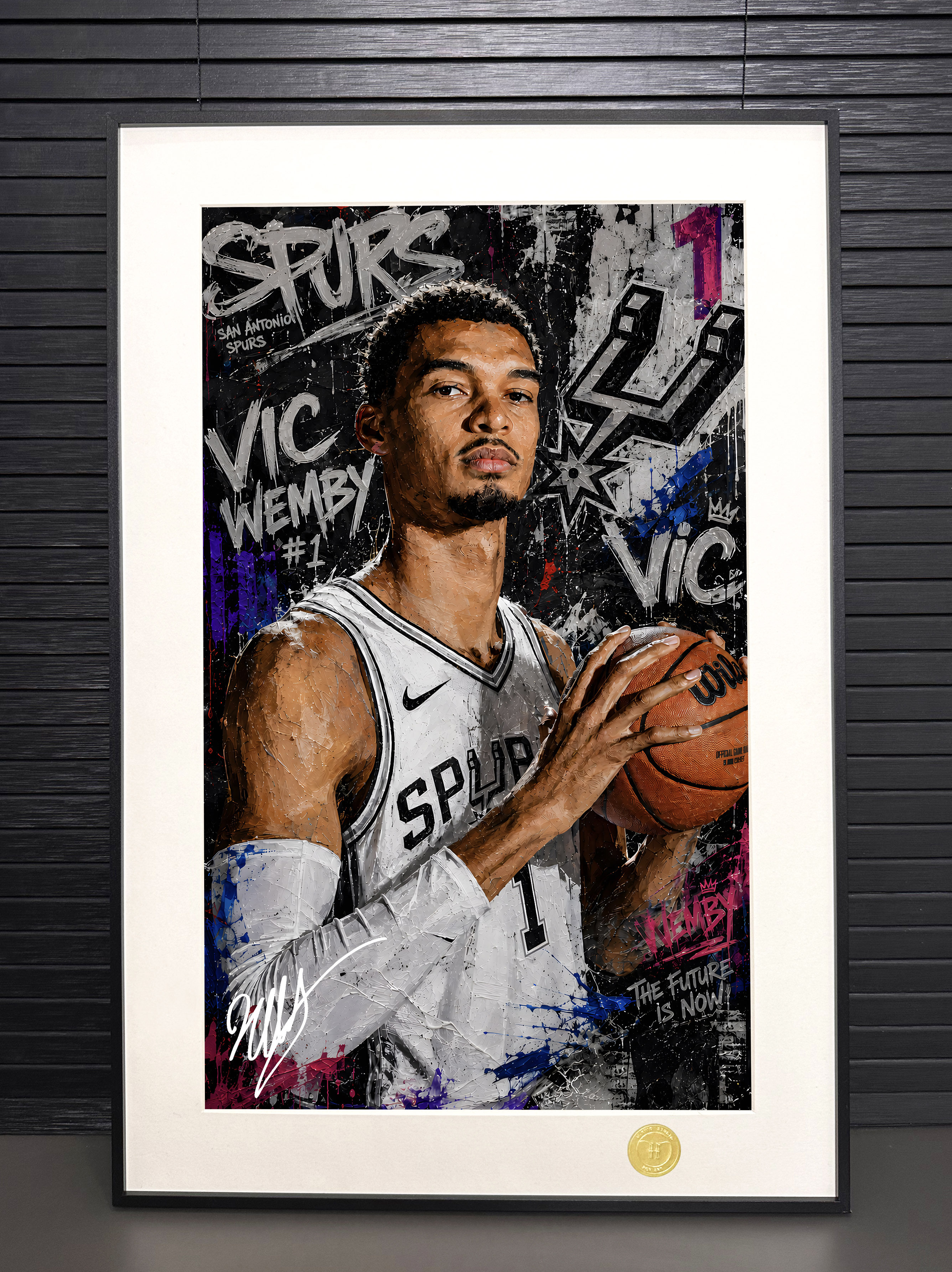 文班亚马NBA圣安东尼奥马刺维克托文班亚马装饰画