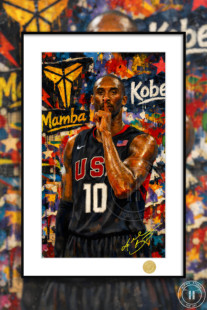 《奥运会科比》黑曼巴NBA科比布莱恩特小飞侠美国梦之队装饰画