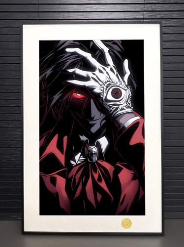 《阿卡多》皇家国教骑士团Hellsing吸血鬼动漫二次元装饰画