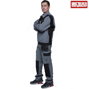纯棉工作服男套装夹克汽修防油耐磨工装机修车间劳保服定制工作服