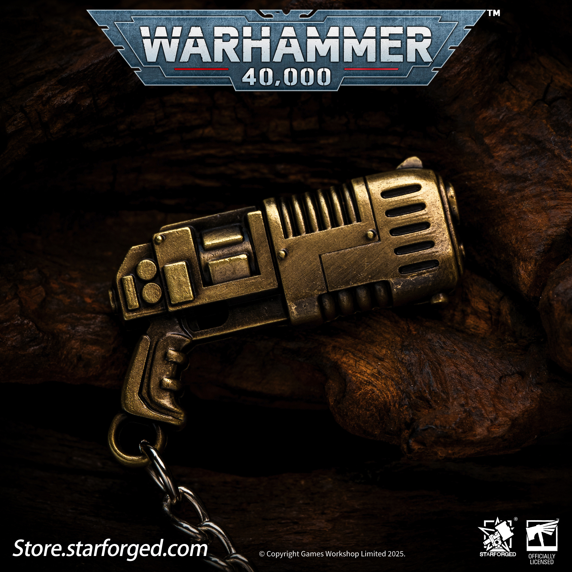 Starforged星辰铸造 战锤40K周边挂饰墨菲斯托离子枪钥匙扣现货