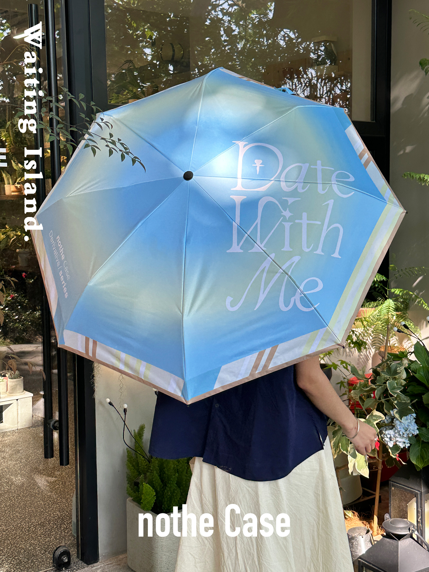 布然｜折叠太阳伞清新黑胶遮阳伞