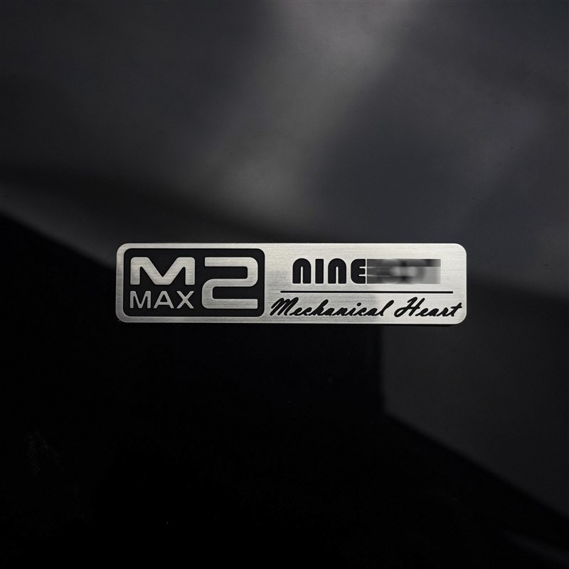九号机械师2代MMAX2铭牌不锈钢装饰贴拉花贴纸改装点缀车标配件