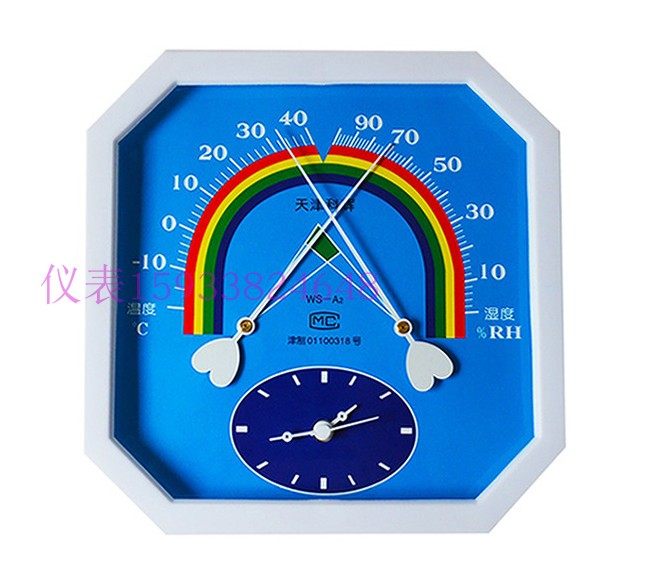 天津科辉WS-A1大n八角温湿度计指针型学校器械温度湿度WS2080B