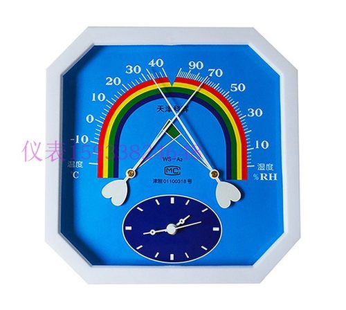 天津科辉WS-A1大n八角温湿度计指针型学校器械温度湿度WS2080B