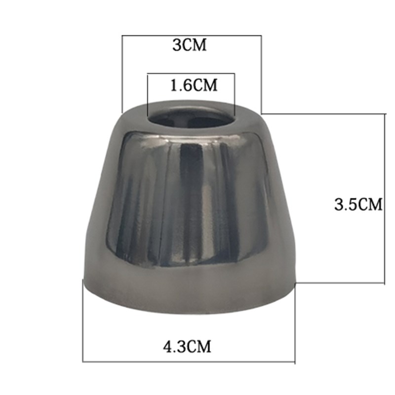 小便器顶进水喷头不锈钢装饰盖帽便斗暗装感应器水管连接件遮掩盖