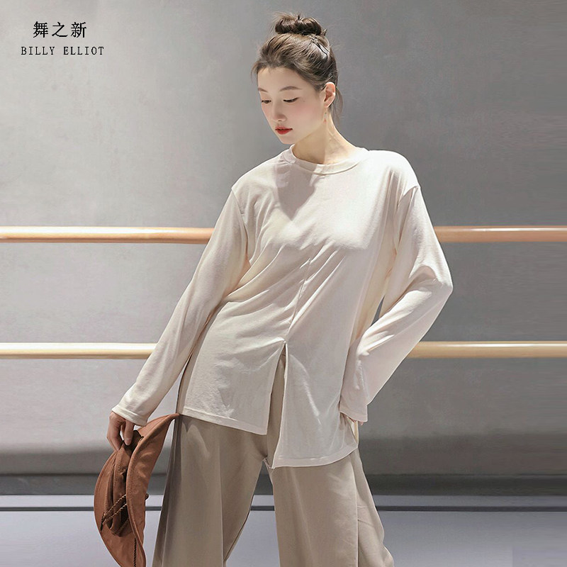 舞之新百搭款现代舞上衣宽松飘逸图片