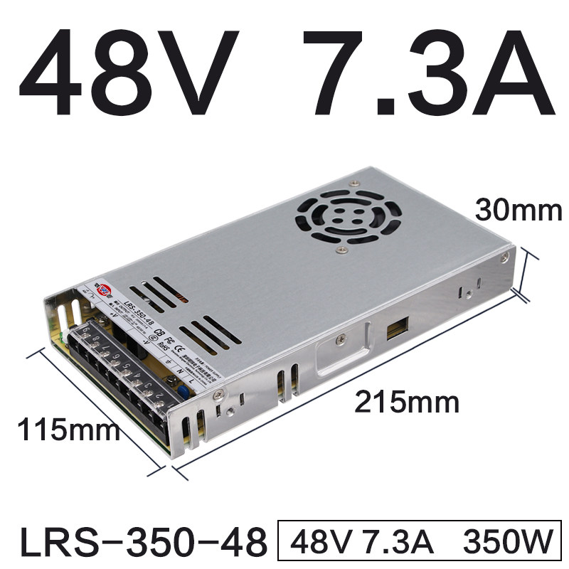 LRS-350-24超薄24V15A 220伏转350W直流12V29A开关电源s变压器NES