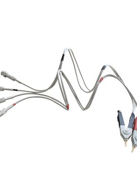 电桥线夹数字电桥线缆26004-1电桥夹四端开尔文LCR线夹具浅灰色