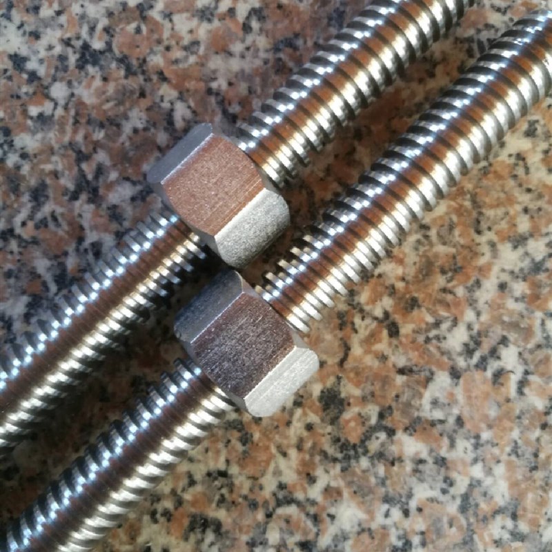 304不锈钢梯形丝杆T型螺母粗牙六角螺帽Tr12T14T16T20*4T25T30T32