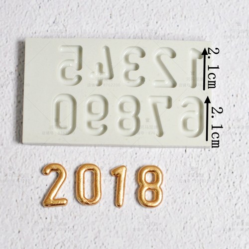 简约 幼圆字体英文字母数字硅胶模具 翻糖巧克力干佩斯字母模具