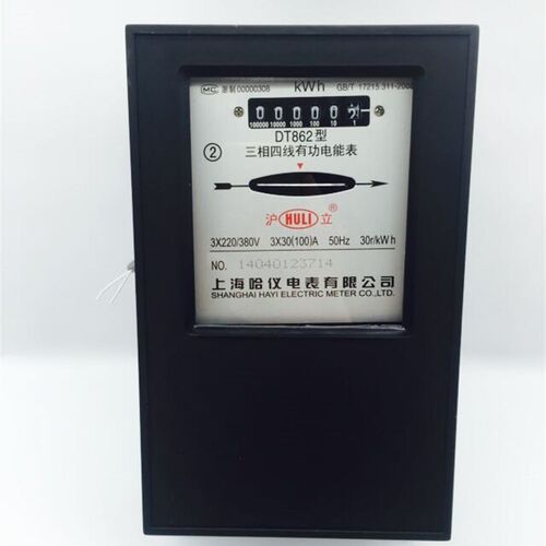 沪立柳川380v电度表DT862有功机械100A互感器电表三相四线1.5-6a