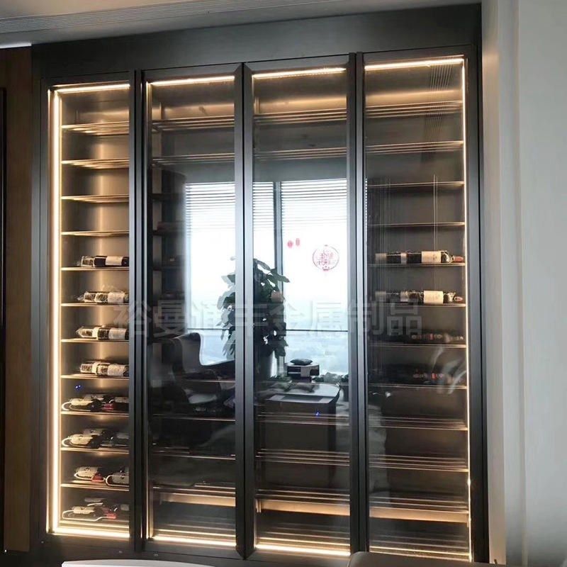 设计轻奢私人酒窖金属酒柜红酒展示柜双门玻璃高档不锈钢恒温酒柜,办公设备/耗材/相关服务,办公线材,淘宝优惠券,粉丝福利购,淘宝优惠卷