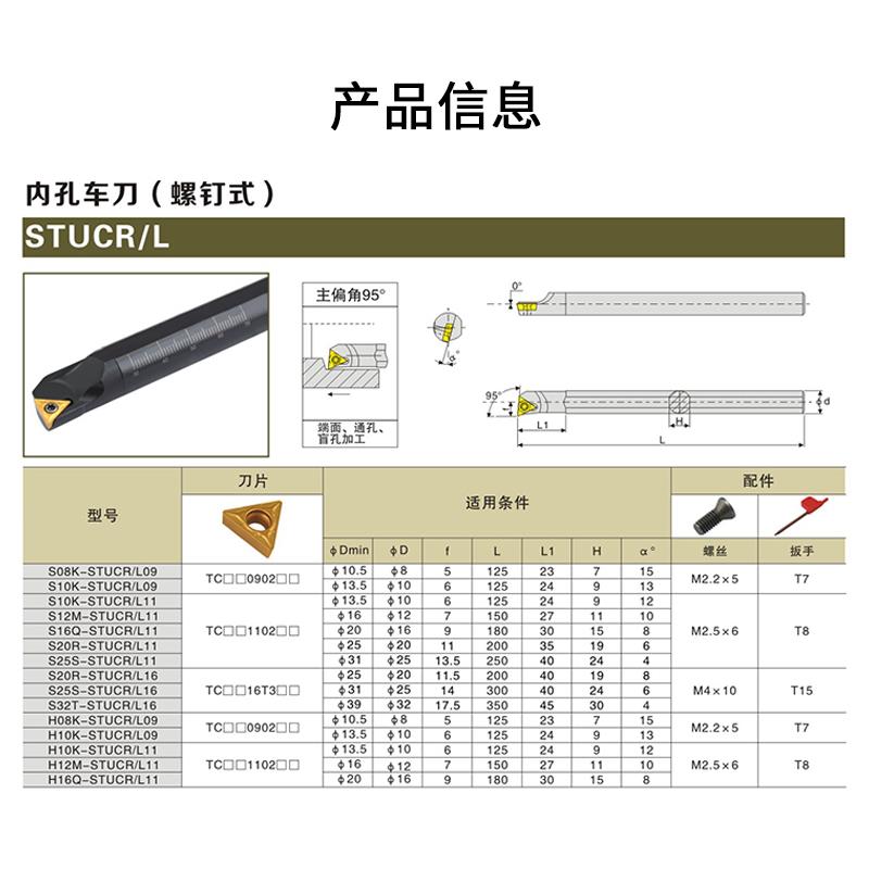 数控刀杆95度内孔车-STUC