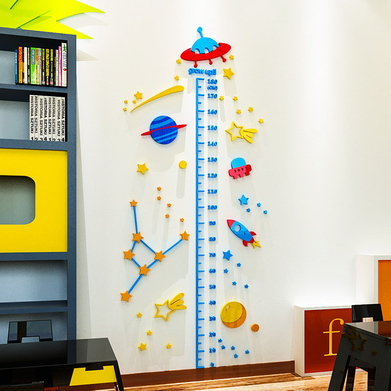 儿童房亚克力3d立体墙贴画卡通宝宝身高贴客厅卧室幼儿园贴纸装饰,工业油品/胶粘/化学/实验室用品,实验室漏斗,淘宝优惠券,粉丝福利购,淘宝优惠卷