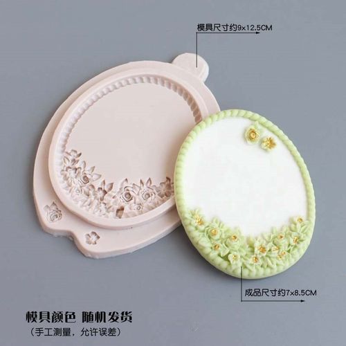 欧式镜框硅胶模具翻糖蛋糕装饰摆件数字立体生日烘焙装扮甜品派对