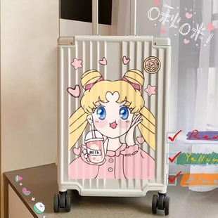 美少女战士行李箱贴纸卡通可爱大号行李箱贴纸防水滑板电脑平板