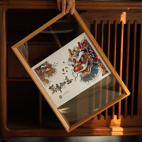亚克力双面透明相框摆台