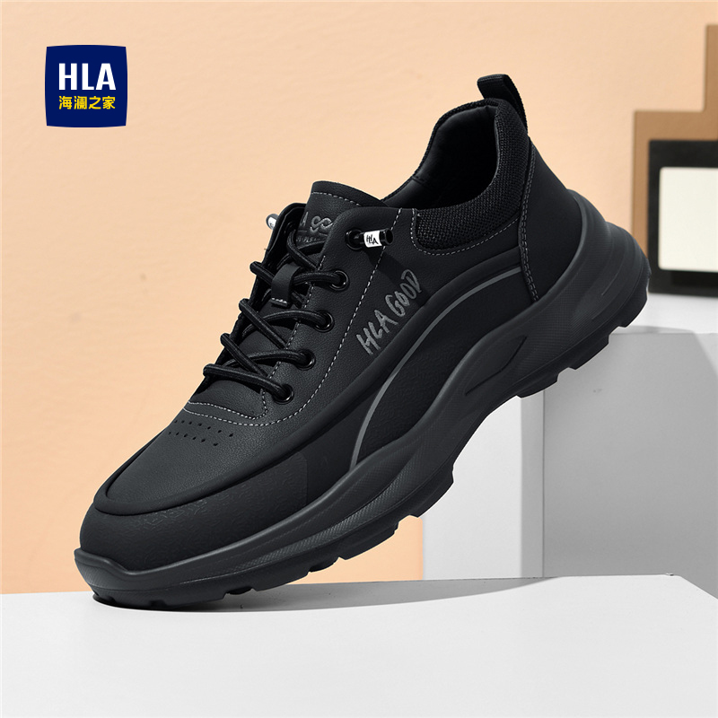 休闲运动鞋男士时尚耐磨免系带