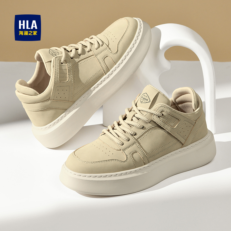 板鞋男舒适耐磨透气厚底运动休闲