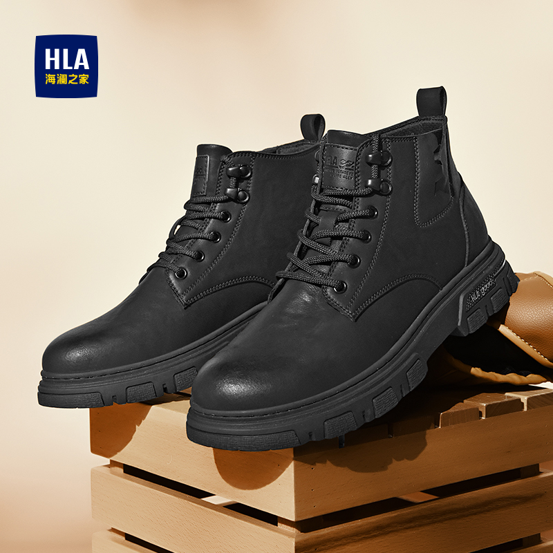 马丁靴男士高帮靴子耐磨休闲工装