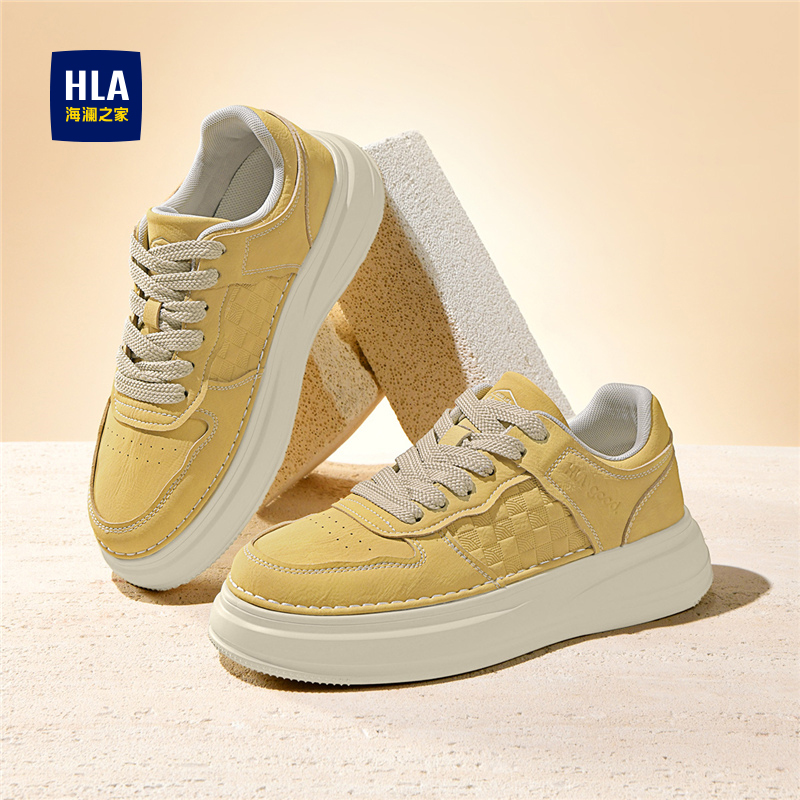 厚底板鞋时尚百搭增高休闲鞋男