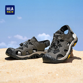 海澜之家男鞋 秋冬新款 凉鞋 HLA 男网面透气包头户外休闲中年沙滩鞋