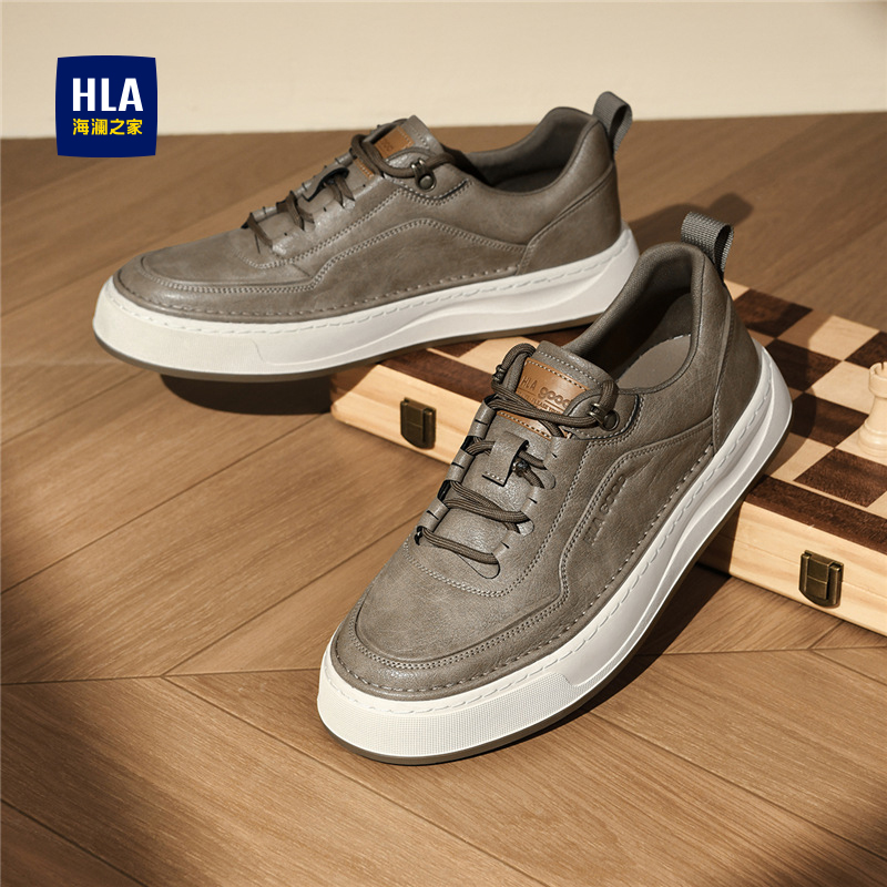 户外复古百搭板鞋增高耐磨休闲鞋