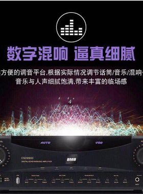 BMB蓝牙功放机家用ktv防啸叫功放